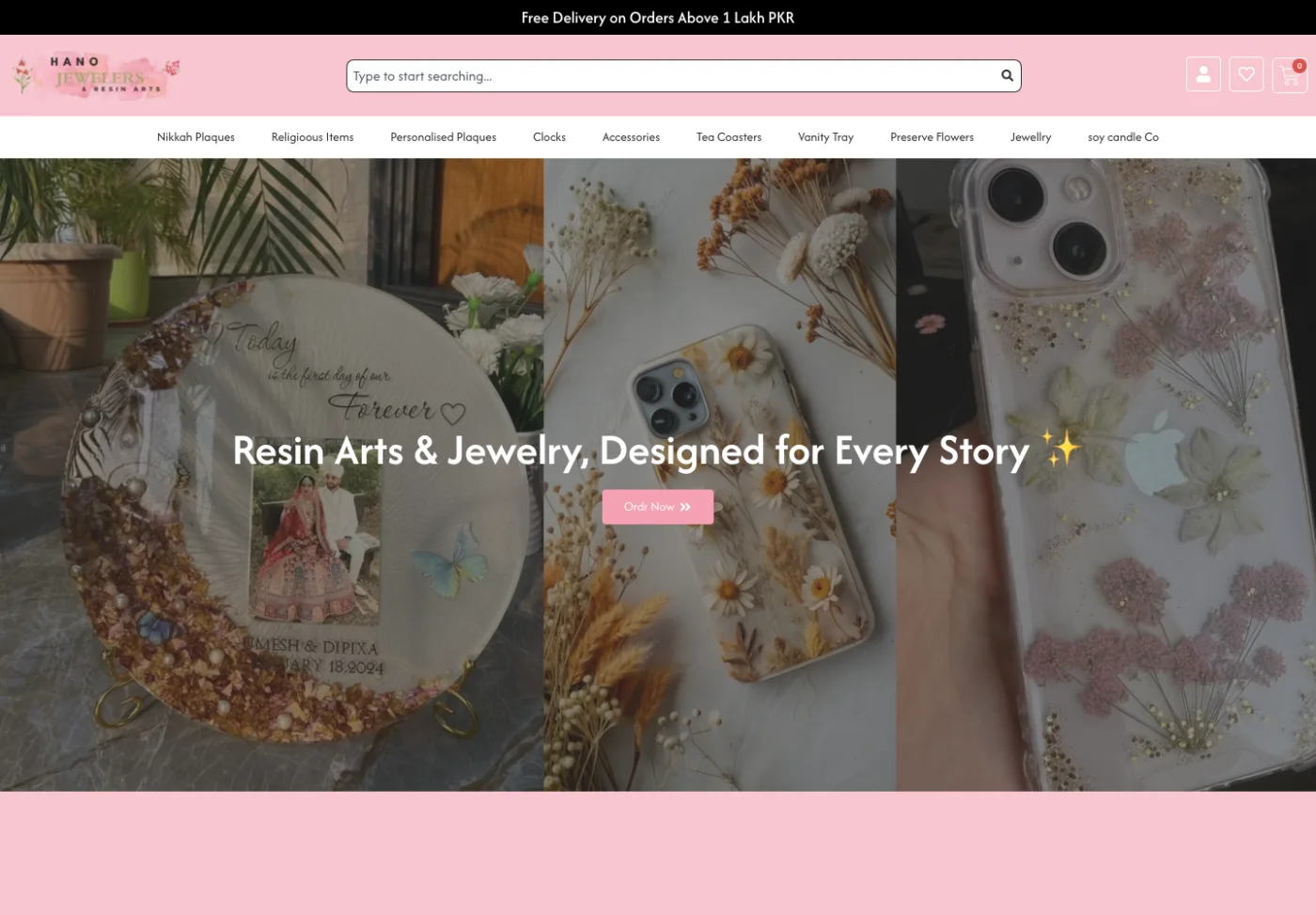 Hano Jewelers & Resin Arts — website